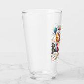 Gelukkig Verjaardag Glas (Rechts)