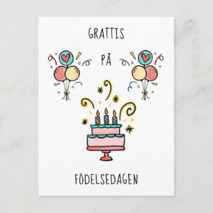 Gelukkig verjaardag   Happy Birthday Briefkaart