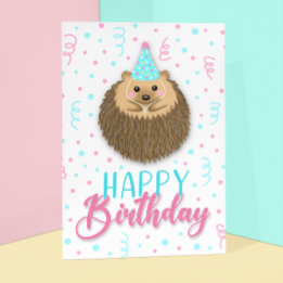 Gelukkig Verjaardag Hedgie Kaart