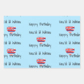 Gelukkig. Verjaardag in Hawaiian Inpakpapier Vel (Voorkant)