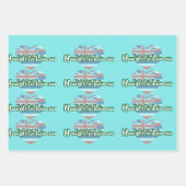 Gelukkig. Verjaardag in Hawaiian Inpakpapier Vel (Voorkant 3)