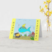 GELUKKIG, VERJAARDAG KAART (Gele Bloem)