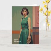 Gelukkig Verjaardag Kaart (Gele Bloem)