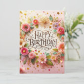 Gelukkig Verjaardag  Kaart (Staand voorkant)