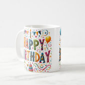 Gelukkig Verjaardag Koffiemok (Voorkant links)