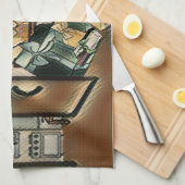 Gelukkig Verjaardag Kunst Theedoek (Quarter Fold)