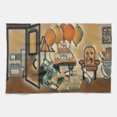Gelukkig Verjaardag Kunst Theedoek (Horizontaal)