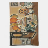 Gelukkig Verjaardag Kunst Theedoek (Verticaal)