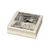 Gelukkig Verjaardag Maak Eén Wens Poodle Rubberen  Rubberstempel (Stempel)