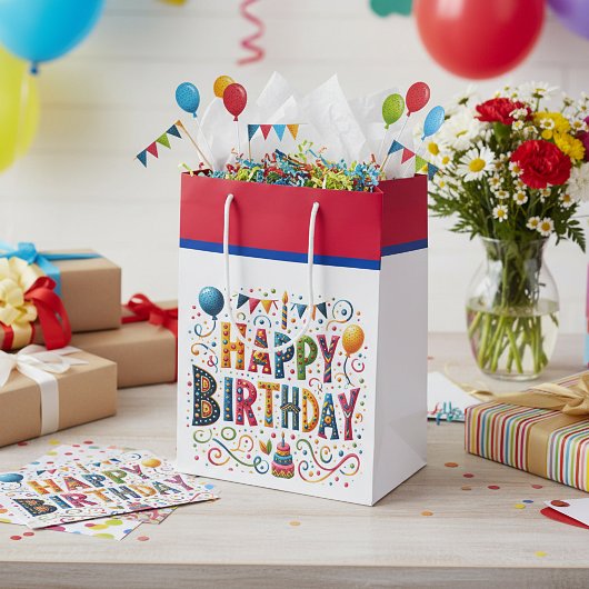 Gelukkig Verjaardag Medium Cadeauzakje