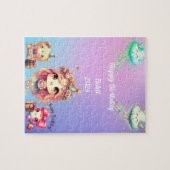 Gelukkig Verjaardag Meisje Legpuzzel (Horizontaal)