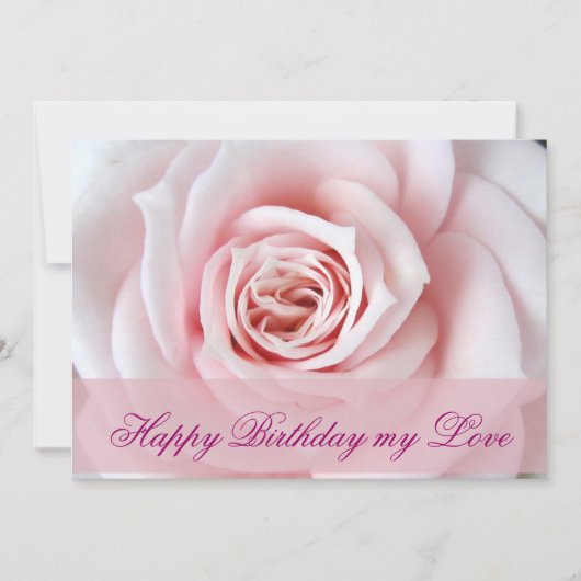 Gelukkig verjaardag mijn liefde kaart (Voorkant)