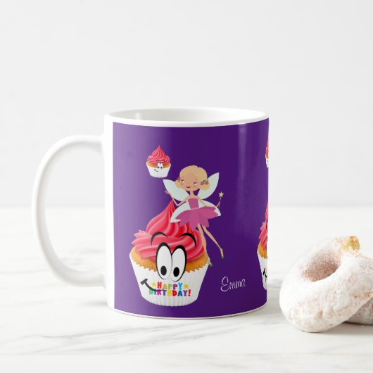 Gelukkig Verjaardag Mok Fee (Met donut)