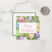 Gelukkig Verjaardag! Notitiekaartje (Voorkant / Achterkant in situ)