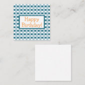 Gelukkig Verjaardag Notitiekaartje (Voorkant / Achterkant)