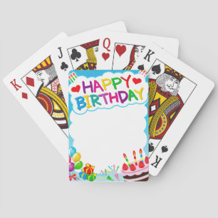 Gelukkig Verjaardag Pokerkaarten