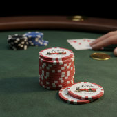 Gelukkig Verjaardag Rode Trein Poker Chips