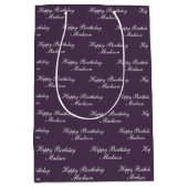 Gelukkig Verjaardag Script Naam Prum Medium Cadeauzakje (Voorkant)