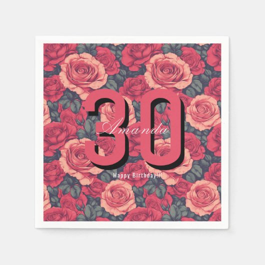 Gelukkig Verjaardag Servet (Voorkant)