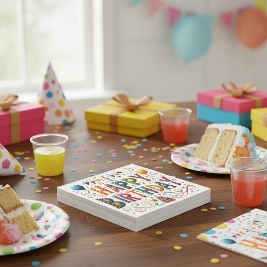 Gelukkig Verjaardag Servet