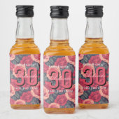 Gelukkig Verjaardag Servet Likeurfles Etiket (Flessen)