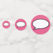 GELUKKIG VERJAARDAG Speech Bubble Fun Retro Comic  Confetti (Voorkanten)