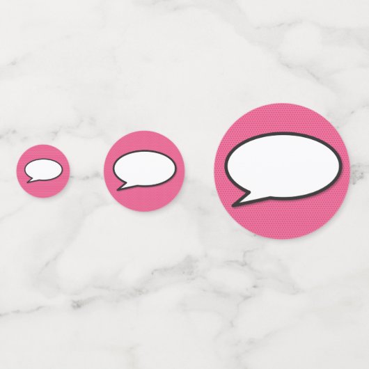 GELUKKIG VERJAARDAG Speech Bubble Fun Retro Comic  Confetti