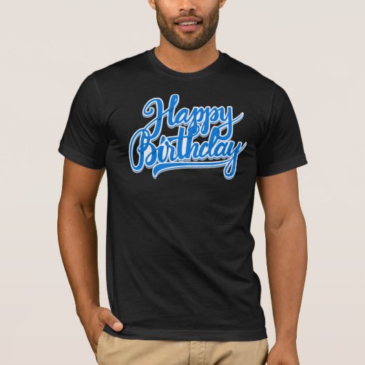 Gelukkig verjaardag t-shirt (Voorkant)