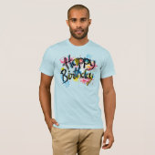 Gelukkig verjaardag t-shirt (Voorkant volledig)