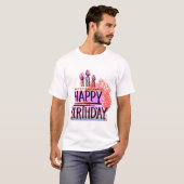 Gelukkig Verjaardag T-shirt (Voorkant volledig)