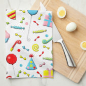 Gelukkig Verjaardag Theedoek (Quarter Fold)