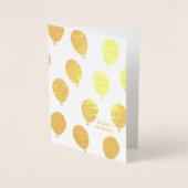 Gelukkig Verjaardag Veel Ballonnen Folie Kaarten (Voorkant)