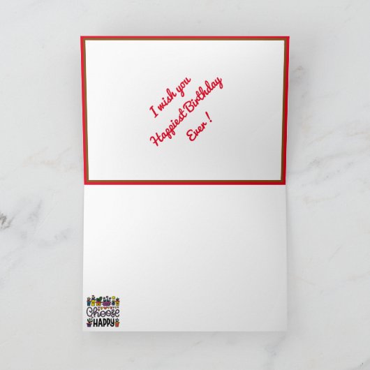 Gelukkig Verjaardags Motivatiekaart Kaart (Binnen)