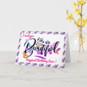 Gelukkig Verjaardags Motivatiekaart Kaart (Gele Bloem)