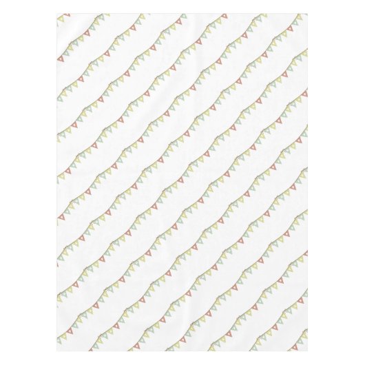 gelukkig verjaardagsbanner tablecloth tafelkleed (Voorkant)