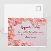 Gelukkig verjaardagsBriefkaart Briefkaart (Voorkant / Achterkant)