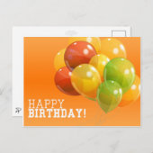 Gelukkig verjaardagsbriefkaart briefkaart (Voorkant / Achterkant)