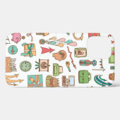 Gelukkig verjaardagselementen kantoor schetsdoedle Case-Mate iPhone case (Achterkant (horizontaal))