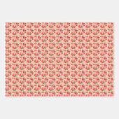 Gelukkig Verjaardagsfeest Aardbeienfruit Zomer Inpakpapier Vel (Voorkant 3)