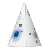 Gelukkig verjaardagsfeest Astronaut en Pet van de Feesthoedjes (Achterkant)