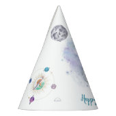 Gelukkig verjaardagsfeest Astronaut en Pet van de Feesthoedjes (Links)