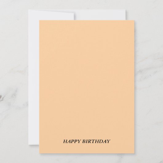 GELUKKIG VERJAARDAGSFEEST KAART (Achterkant)