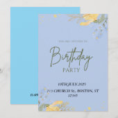 GELUKKIG VERJAARDAGSFEEST KAART (Voorkant / Achterkant)