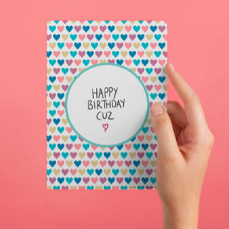 Gelukkig verjaardagsfeest neef/nicht briefkaart