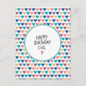 Gelukkig verjaardagsfeest neef/nicht briefkaart (Voorkant)