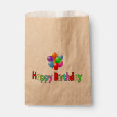 Gelukkig verjaardagsfeestje bedankzakje (Voorkant)