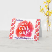 Gelukkig Verjaardagsmotivatie Kaart (Gele Bloem)