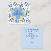 Gelukkig verjaardagsoma notitiekaartje (Voorkant / Achterkant)