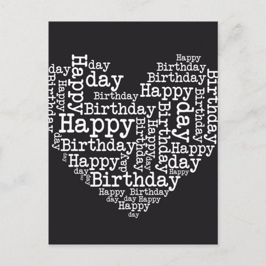 Gelukkig verjaardagsontwerp briefkaart (Voorkant)