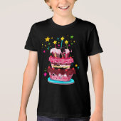 Gelukkig verjaardagsontwerp Tri-Blend shirt (Voorkant)